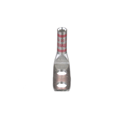 Zapata de compresión LCC8-14AF-L a 90° grados para cal. 8 Awg, Barreno para tornillo prisionero de 1/4, 1 Pz