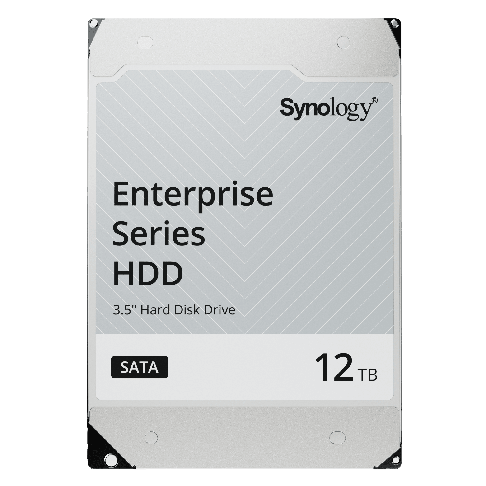 Disco Duro SATA de 3,5" Serie Enterprise | Capacidad de 12TB | Velocidad de Rotación 7200 rpm | Interfaz SATA 6.0 Gb/s | Caché de 512MB | MTBF de 2.5 Millones de Horas | Carga de Trabajo de 550 TB al Año | Garantía de 3 A& — SYNOLOGY · SKU HAT5300-12T