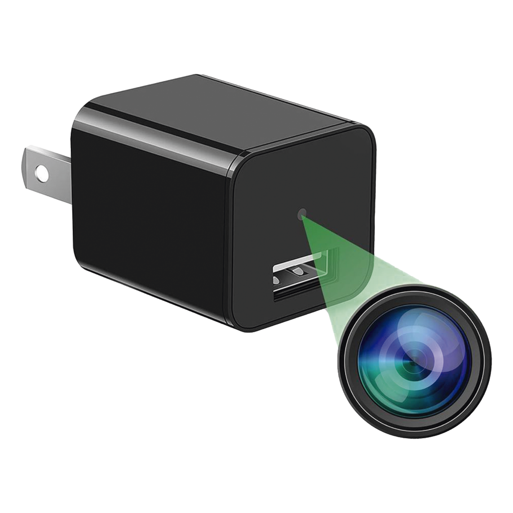 Cámara Oculta en Cargador de Pared (Spyce Camera) / Memoria de 8GB / Resolución 2 Megapixel (1080P) / Grabación Continua o por Movimiento — SYSCOM · SKU M1B
