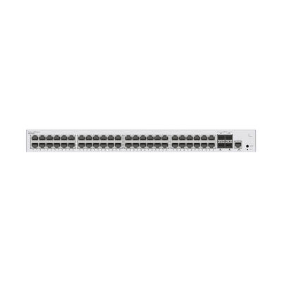 Switch de Acceso Gigabit Administrable Capa 2 / 48 puertos 10/100/1000 Mbps / 4 Puertos 10GE SFP+ Uplink / ERPS / IMGP Snooping / DHCP Snooping / Administración Nube Gratis