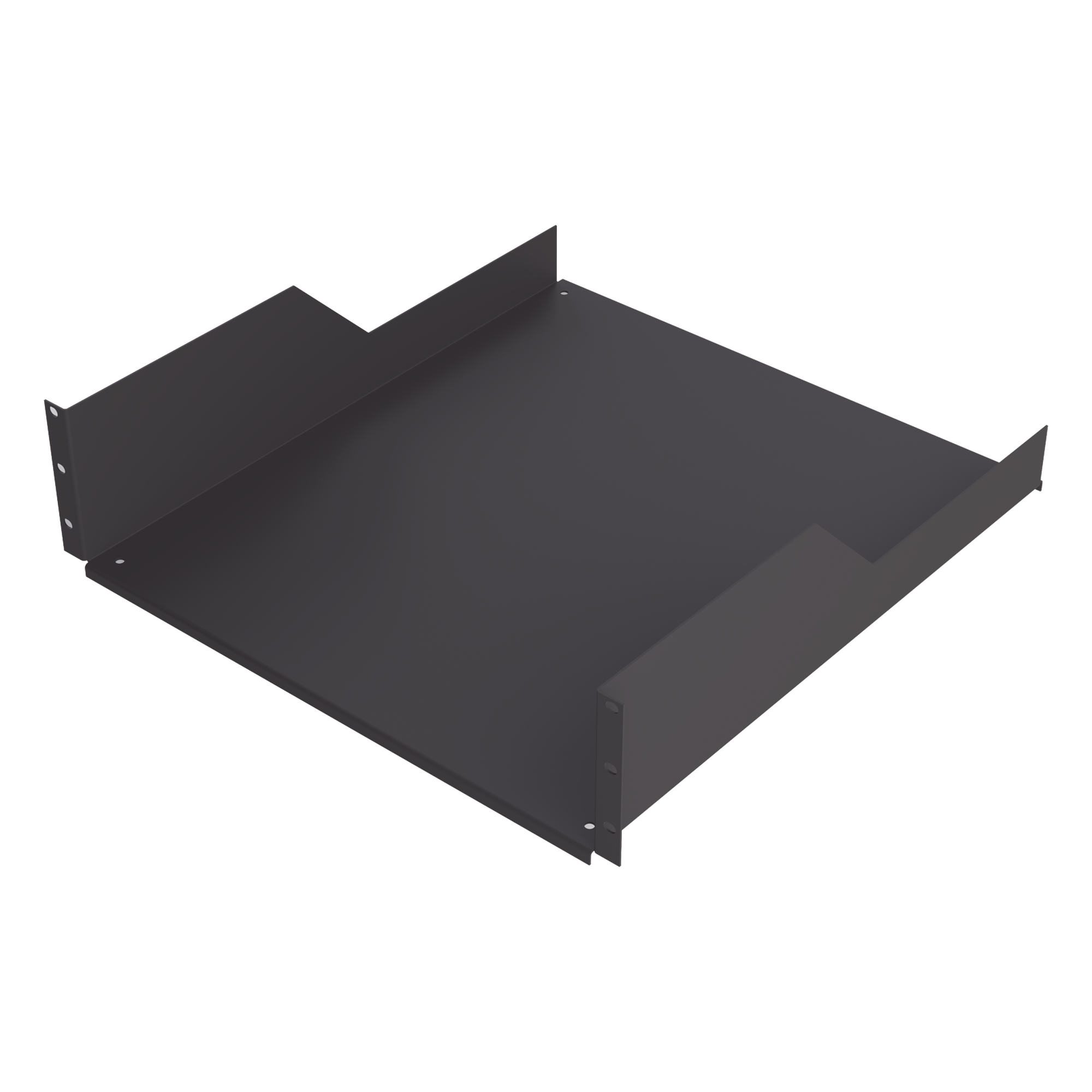 Charola para Soportar Equipos en Rack de 19 in, Profundidad de 50 cm, Color Negro, 3U — LINKEDPRO · SKU SCH-50-3U