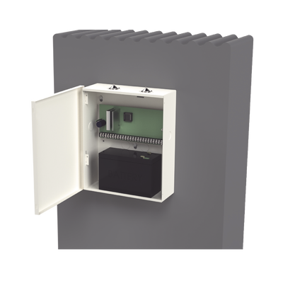 Gabinete para Alarma de la Familia CAPTAIN/XL2T, CFB-516, VISTA48 y Batería PL712 (No Incluida)