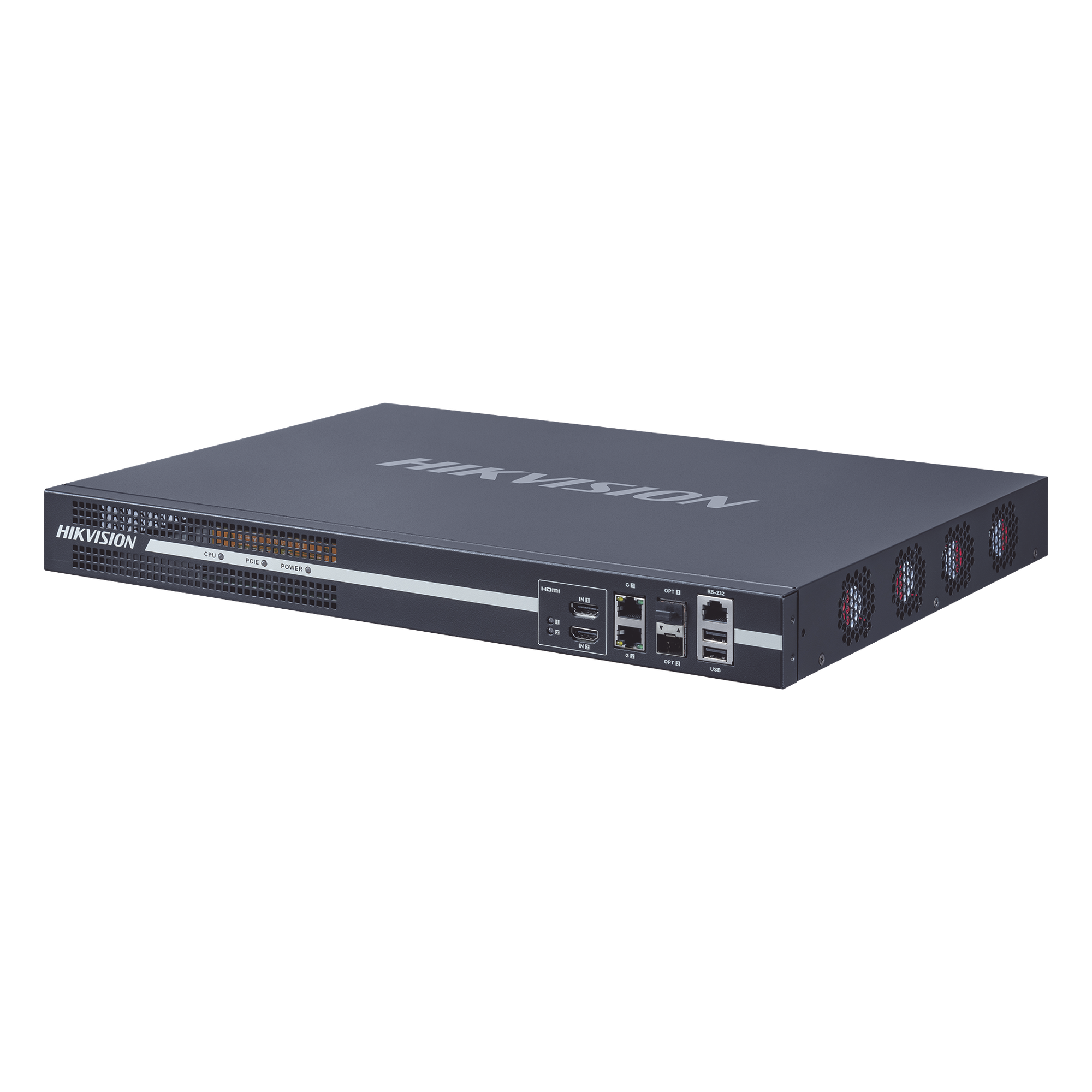 Decodificador de Vídeo de 4 canales con salida 4K / 4 Salidas HDMI / Soporta hasta 64 canales de Vídeo Simultáneos / Videowall — HIKVISION · SKU DS-6904UDI(C)