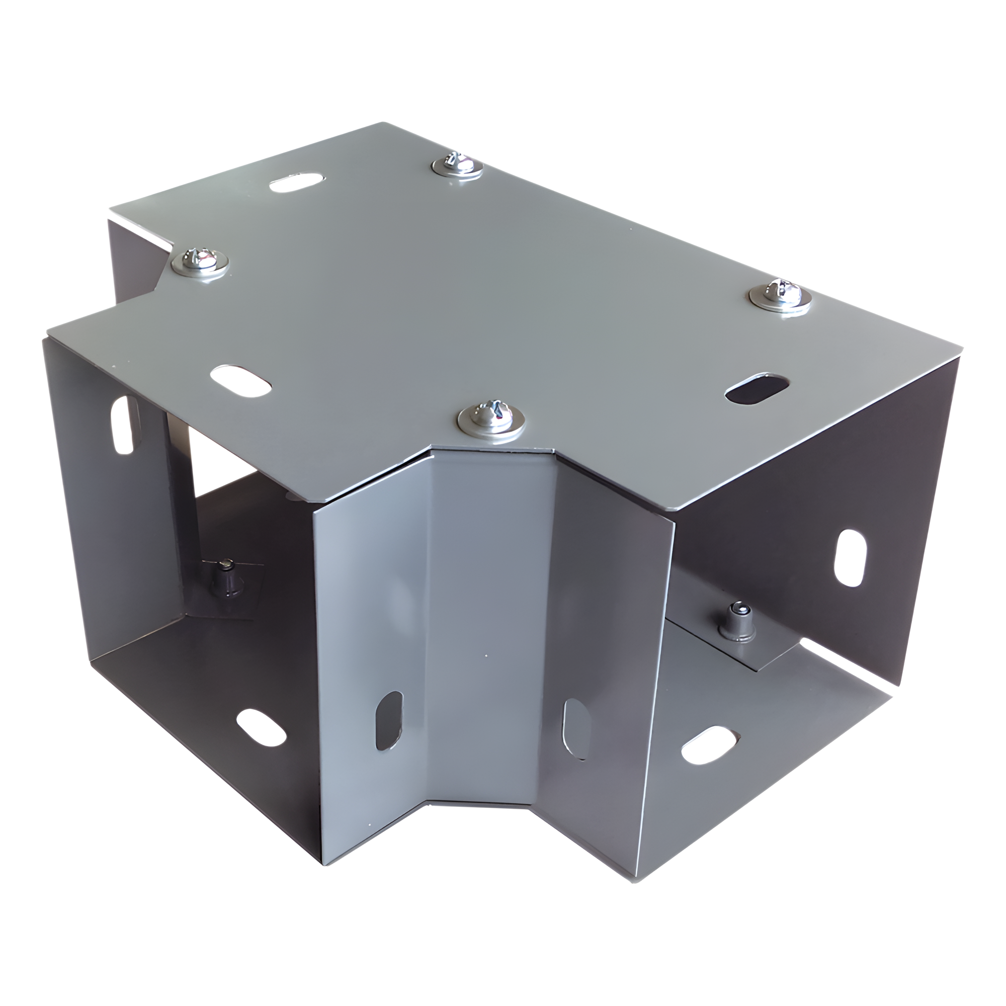 Derivación "T" horizontal 100 x 100 mm (3.94 x 3.94 pulg.), fabricado en lámina de acero al carbón — CHAROFIL · SKU CH-DCT100L