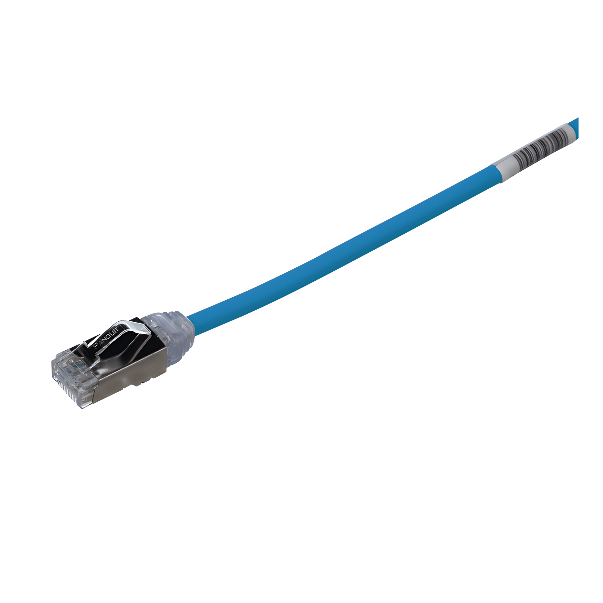 Patch Cord Cat6A, Diametro Reducido 28 AWG, Blindado S/FTP, CM/LS0H, 0.5 Metros (1.64 Pies), Color Azul — PANDUIT · SKU STP28X0.5MBU