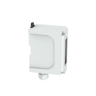 Panel de Parcheo Modular para Fibra Óptica, de Instalación en Riel DIN Estándar de 35 mm (1.38 pulgadas), Acepta Una Placa Acopladora FAP, Color Gris