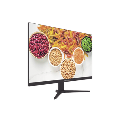 Monitor LED Full HD (1080p) de 27" / Ideal para CCTV, Oficina y Hogar / Entrada HDMI-VGA / Montaje VESA ( 100 X 100) / Uso 12/7 / Backlight E-LED / Ultra Delgado — HIKVISION · SKU DS-D5027F2-2P2