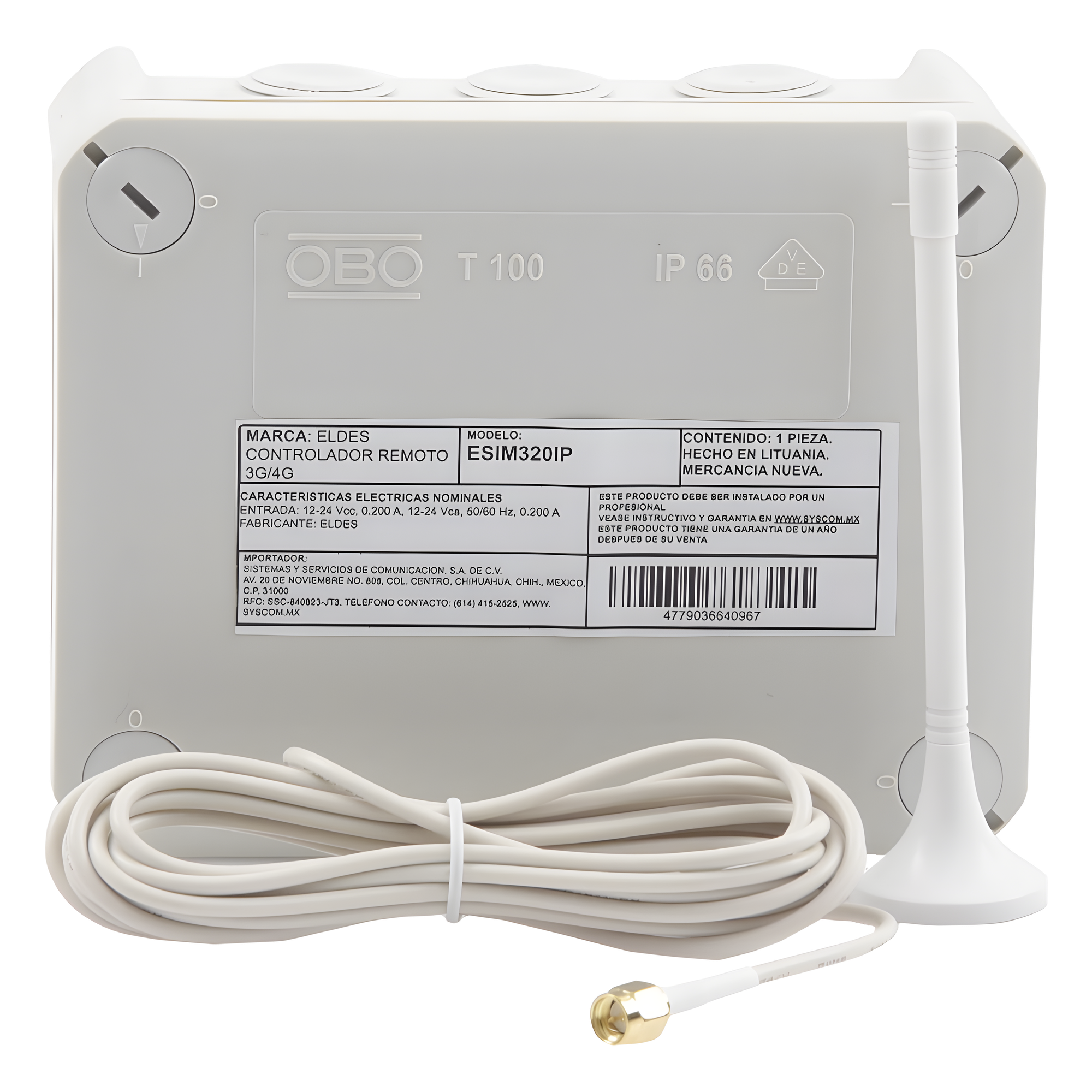 Controlador Remoto 3G con Activación vía APP o Llamada | Caja Nema IP67 | Soporta hasta 2000 Usuarios