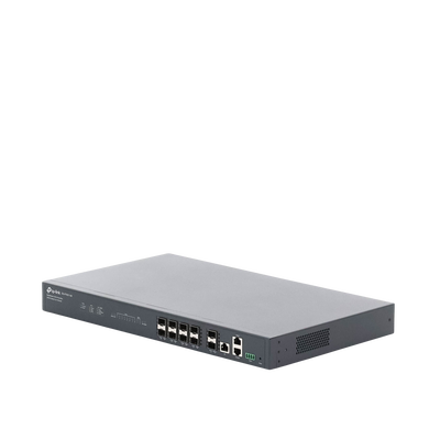 Deltra Stream - OLT de 8 Puertos GPON / Conexión Hasta 1,024 ONUs / 1 Puerto Gigabit RJ45 Uplink / 2 Puertos SFP+ 10GbE Uplink / Fuentes Redundantes AC-AC (incluidas) / Administración desde la Nube Sin Costo (DPMS)