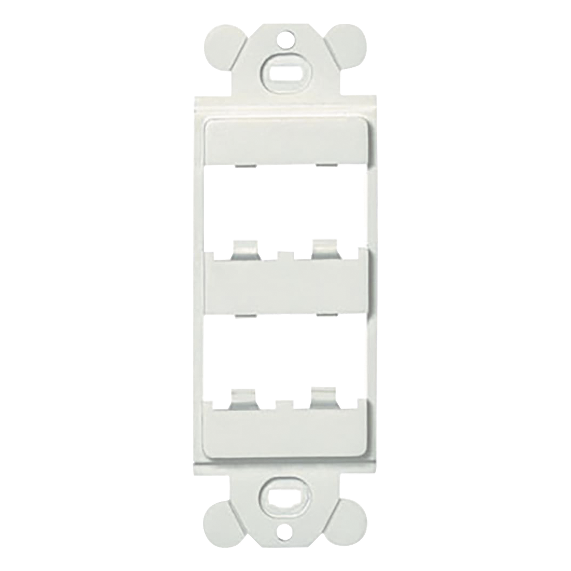 Marco de Módulo Dúplex, Para Placas Frontales Estándar GFCI, Acepta 4 Módulos Mini-Com, Color Blanco — PANDUIT · SKU CFG4WH