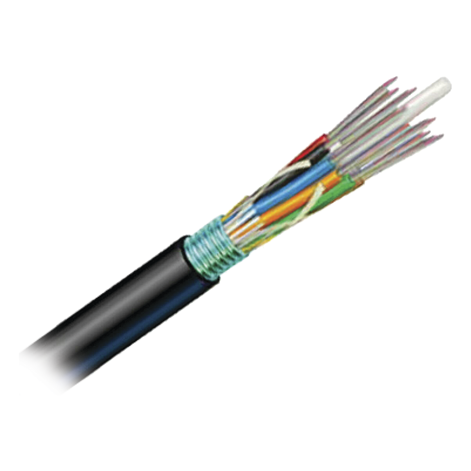 Cable de Fibra Óptica 6 Hilos, OSP (Planta Externa), Armada, Gel, HDPE (Polietileno de Alta Densidad), Multimodo OM3 50/125 Optimizada, 1 Metro (3.28 Pies) — SIEMON · SKU 9PF5C006D-T301A