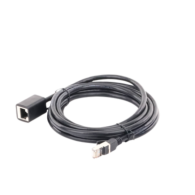Cable de Extensión Cat6 RJ45 F/UTP / Macho a Hembra / 3 Metros (9.84 Pies) / Método de Conexión 568B / Velocidad de Transmisión 1000Mbps / Ancho de Banda del Canal 250MHz / Caja de Cobre / Negro