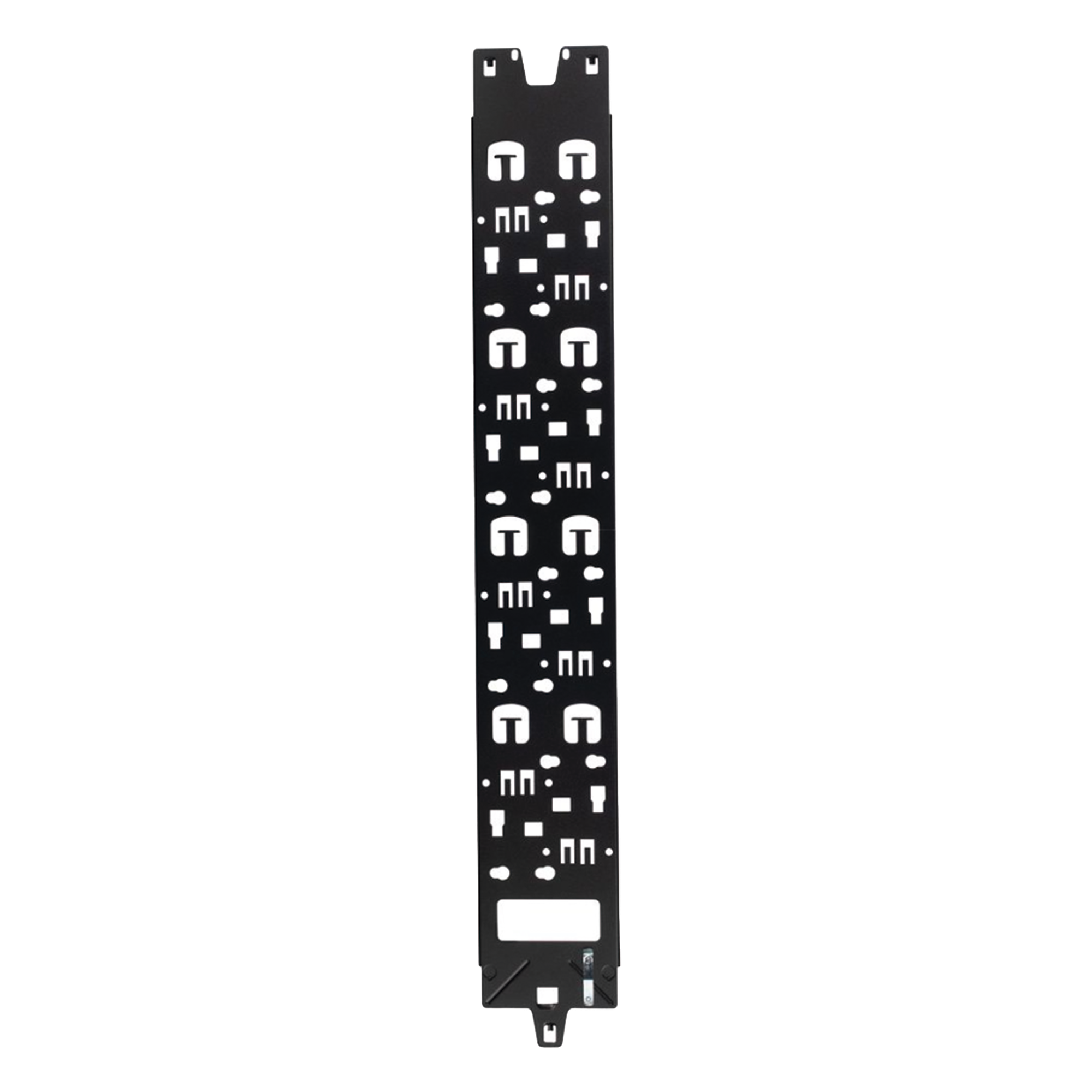 Panel Administrador de Cables Vertical / 42 RU / Acero con Acabado en Polvo / 977.6 mm (3.2 ft) / Compatibilidad Anillos D, S1DR, S2DR, L, S1LR, S2LR / RoHS — PANDUIT · SKU XG-VCM42B