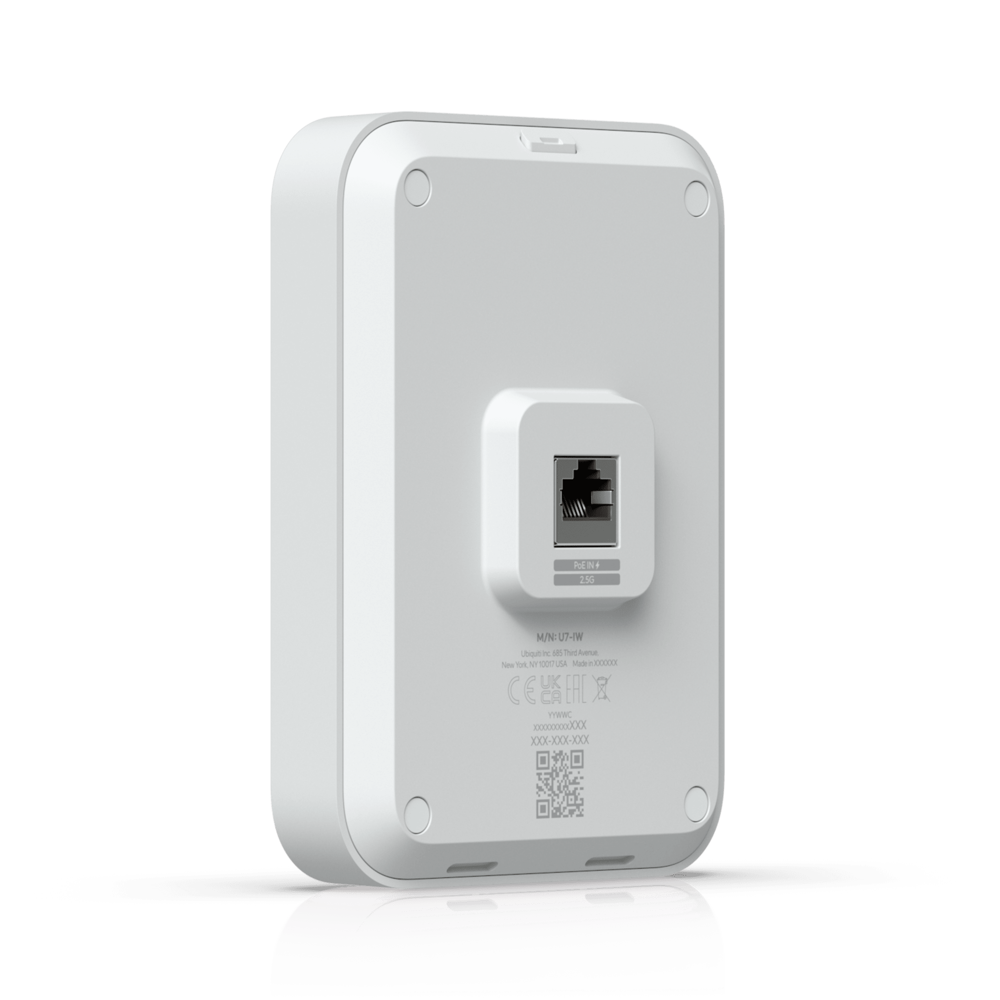 U7 In-Wall WiFi 7 Doble Banda para Interiores, con Cobertura de hasta 115 m², Capacidad para 200 Usuarios y Diseño Optimizado para Entornos de Hospitalidad