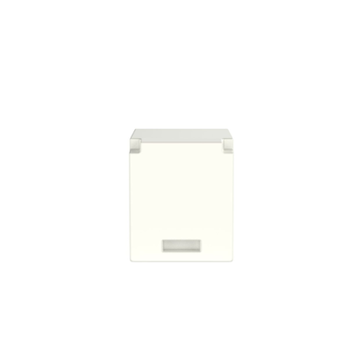 Módulo de Tapa Ciega (Inserto Ciego), Mini-Com, Color Blanco Mate, 1 Pieza
