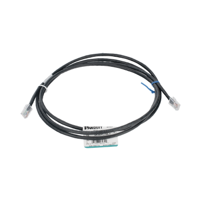 Cable de Parcheo UTP Categoría 5e, con Plug Modular en Cada Extremo - 2 Metros (6.56 Pies) - Negro