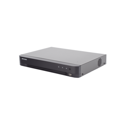 DVR 8 Canales TURBOHD + 4 Canales IP / 5 Megapixel Lite - 3K Lite / Audio de Dos Vías por Coaxitron / Reconocimiento Facial / ACUSENSE (Evita falsas alarmas) / 1 Bahía de Disco Duro / Salida de Video en Full HD