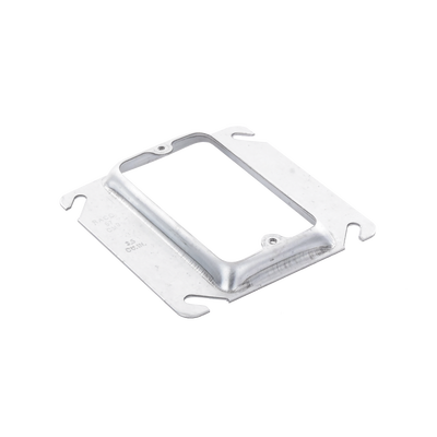 Sobretapa Cuadrada Galvanizada de 4", realce de 1/2".