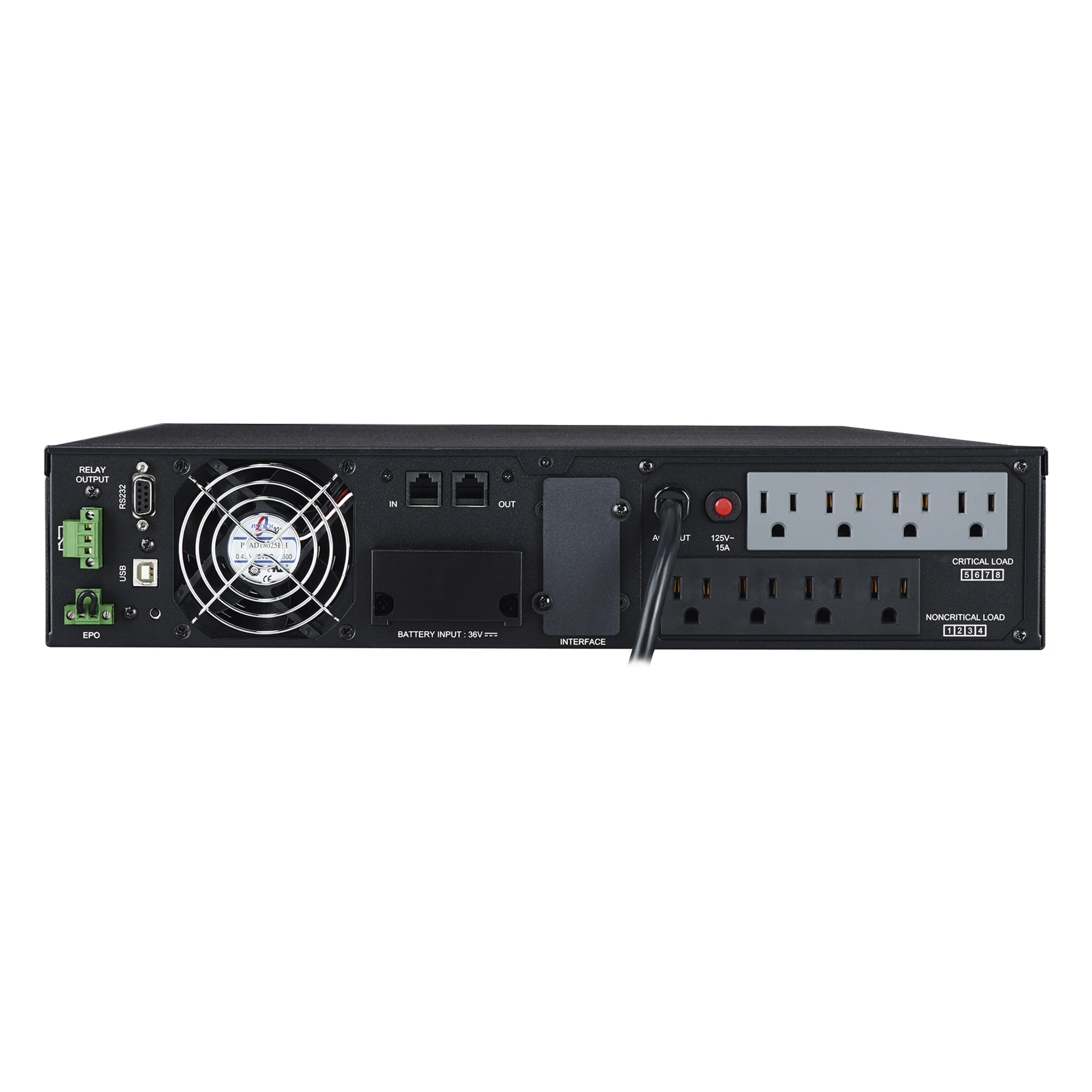 UPS de 1500 VA/1350 W, Online Doble Conversión, Entrada 120 Vca NEMA 5-15P, Onda Senoidal Pura, Rack o Torre de 2 UR, Con 8 Tomas NEMA 5-15R