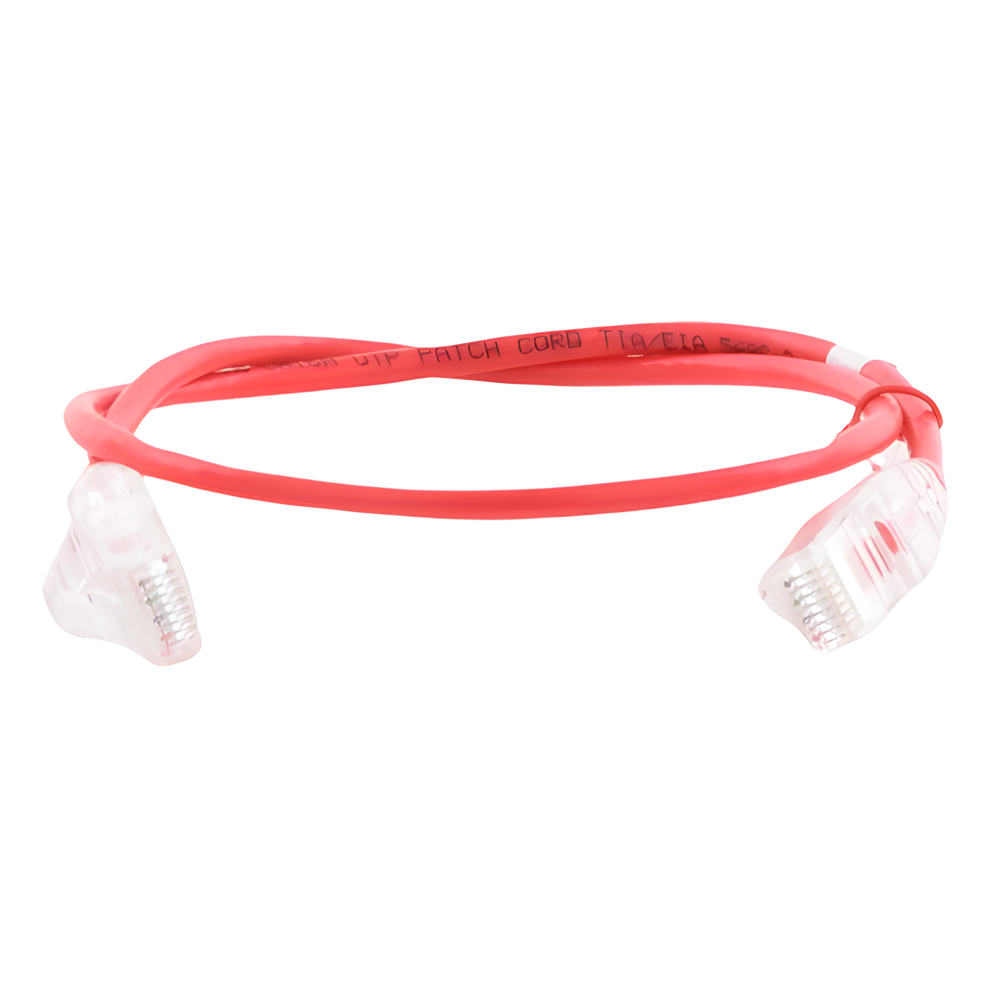 Cable de Parcheo Slim UTP Cat6A / 0.5 m (1.64 ft) / 28 AWG / Rojo / RJ45