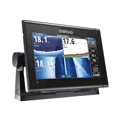 Display Multifuncional Simrad GO Series 9’’ / Pantalla Táctil Multi-touch / GPS Integrado / Ecosonda / Wi-Fi / Interfaz NMEA 2000 y Radar / Transductor 83/200 / Compatible con C-MAP Discover