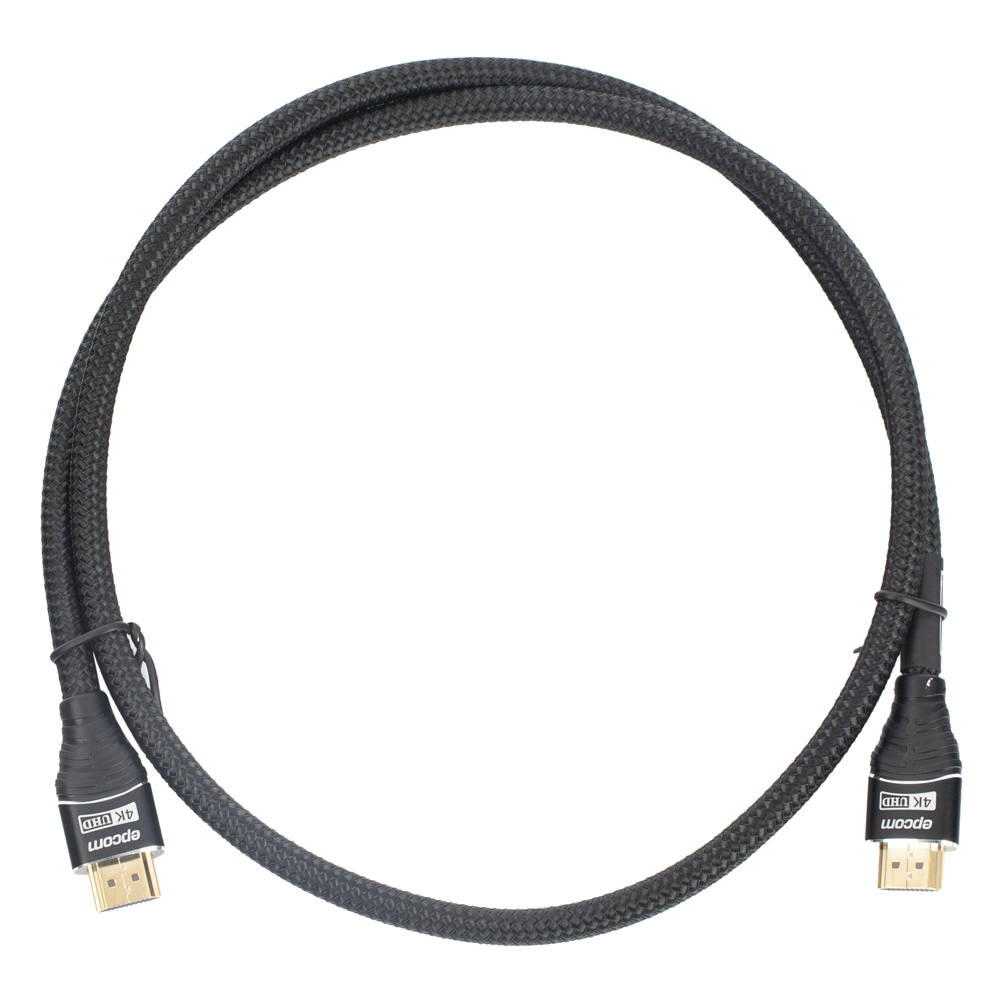 Cable HDMI de 1 Metro (3.28 Pies) | Alta Definición | Longitud | Versión 2.0 | Alta Velocidad 18Gbps | 4K@60Hz | Conectores Chapados en Oro | Tipo Redondo