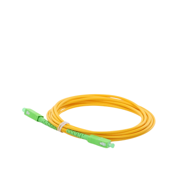 Jumper de Fibra Óptica Monomodo SC/APC-SC/APC Simplex de 2 Metros (6.56 Pies) 3mm
