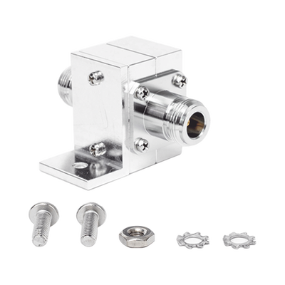 Protector Coaxial RF / 125-1000 MHz / 50 Ω / Conectores N Hembra / Ceja Lateral / 50 kA