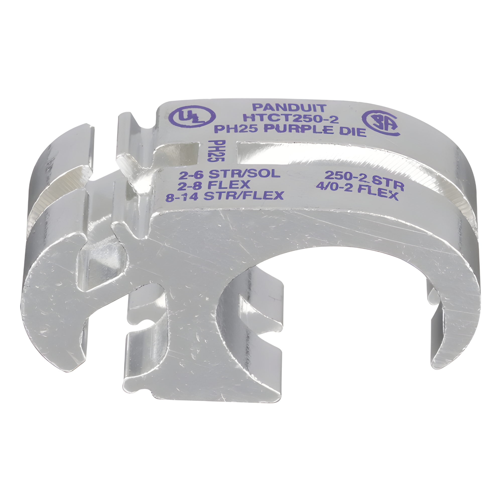 Conector de Compresión para Hacer Derivaciones de Cables, Espacios de 250 Kcmil a 2 AWG, 2 a 6 AWG, y 8 a 4 AWG — PANDUIT · SKU HTCT250-2-1