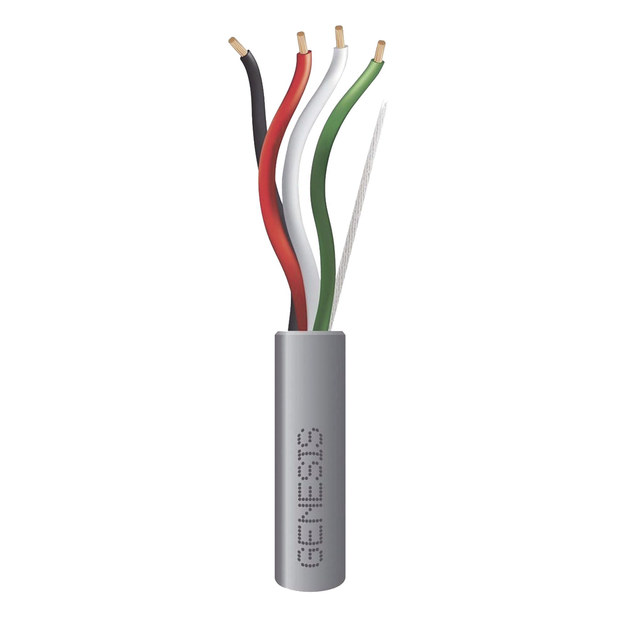 Bobina de 152 Metros (500 Pies) / Cable 4 x 16 AWG / Color Gris / Aplicaciones de Control / Riser — GENESIS · SKU 2122-5509/500