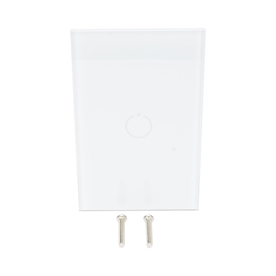 (ZWAVE) Interruptor On/Off panel táctil touch inalámbrico Zwave Plus 1 boton. No requiere cable neutro, Compatible con Hubitat HC8, Álula M2M, otros 