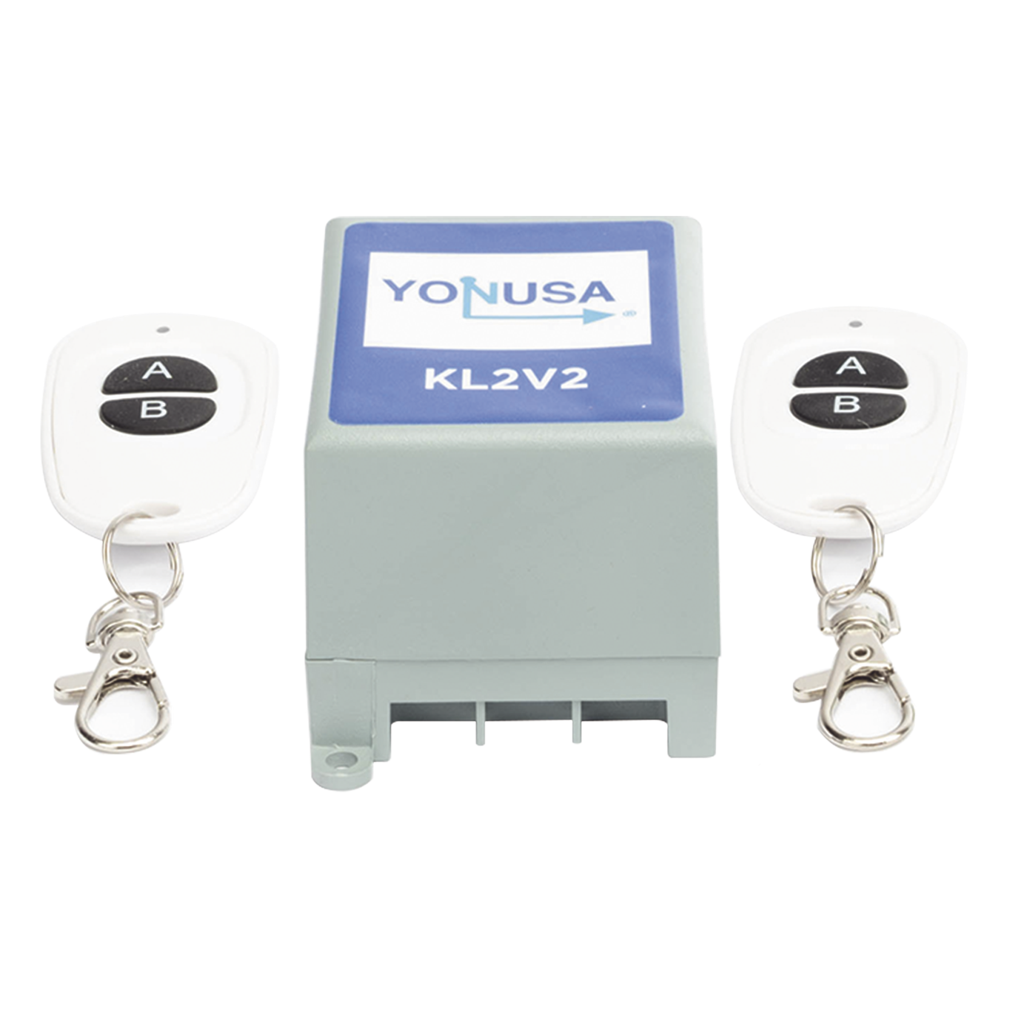 Llavero YONUSA para Energizadores de Cercos eléctricos con Función Encendido/Apagado/Panico · SKU KL2V2