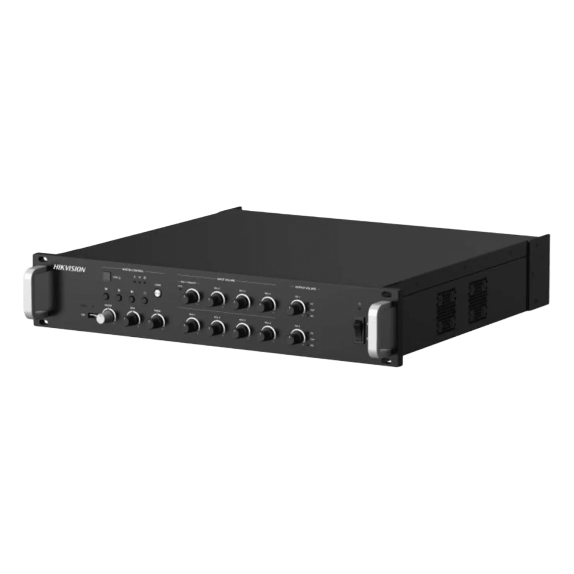 Amplificador de audio | 2 zonas de 250W | 100V/70V | Calendarización de eventos | Biblioteca de Materiales de Audio | Entrada de Alarma — HIKVISION · SKU DS-QAZ1A500G1-VB2