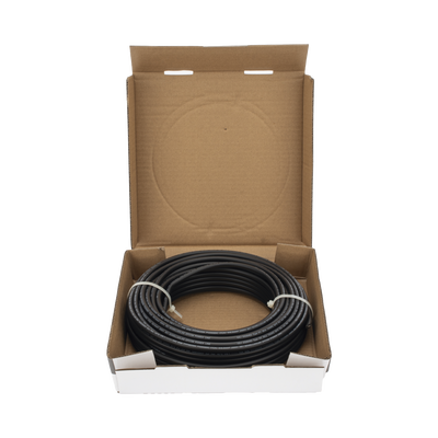 Cable Fotovoltaico Negro / Cobre Estañado / 6 mm² (10 AWG) / 2000V / Rollo de 25 m / / UL 4703 y TUV