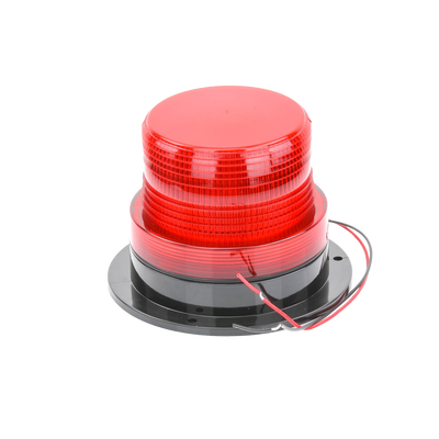 Burbuja Brillante de Larga Vida Útil, con 8 LEDs Color Rojo, Domo Rojo, 12Vcd