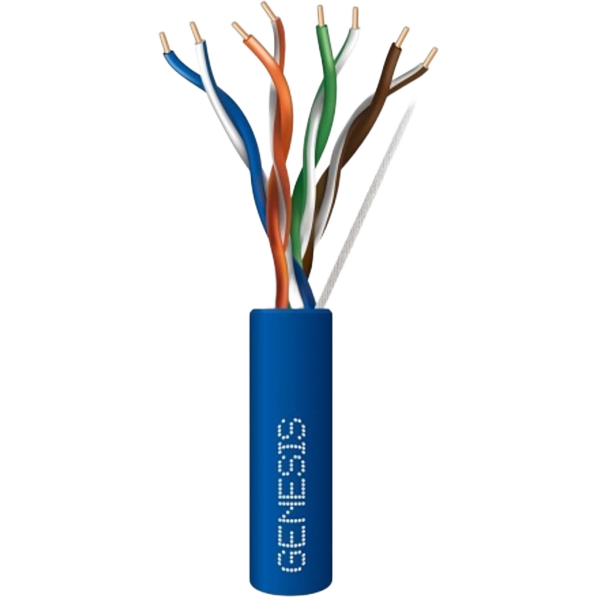 Bobina de Cable de 305 Metros (1000 Pies) / UTP Cat6 Riser / Color Azul / UL, CMR, Probado a 350 MHz / Para Aplicaciones de CCTV, Redes de Datos IP Megapixel / Control RS485