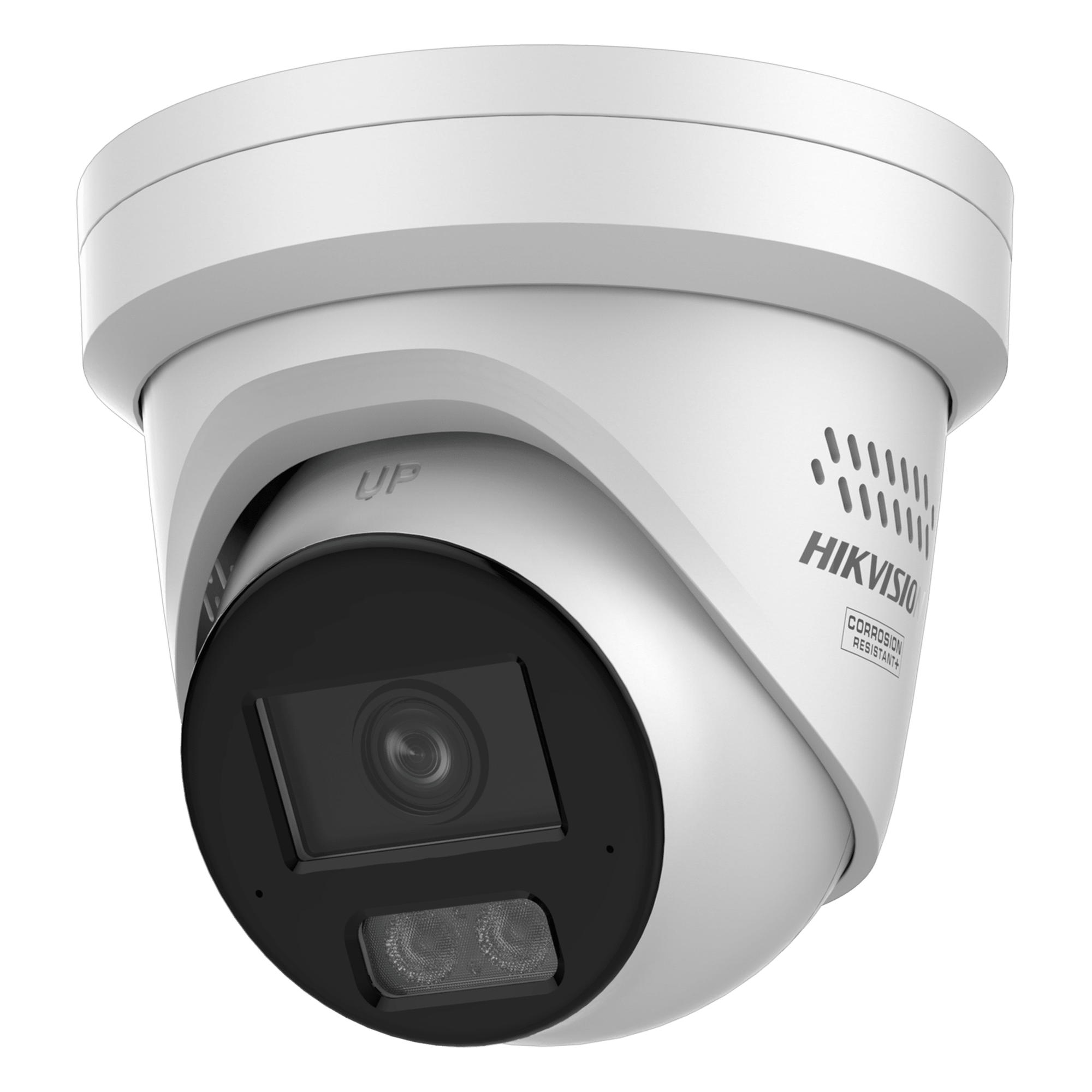 [Dual Light + 2 Micrófonos Integrados] Turret IP 12 Megapixel / Lente 2.8 mm / 30 mts Luz Blanca + 30 mts IR / ACUSENSE / Exterior IP67 / WDR 120 dB / PoE / ONVIF / Micro SD / Metal / ACUSEEK — HIKVISION · SKU DS-2CD23123G2-LIY