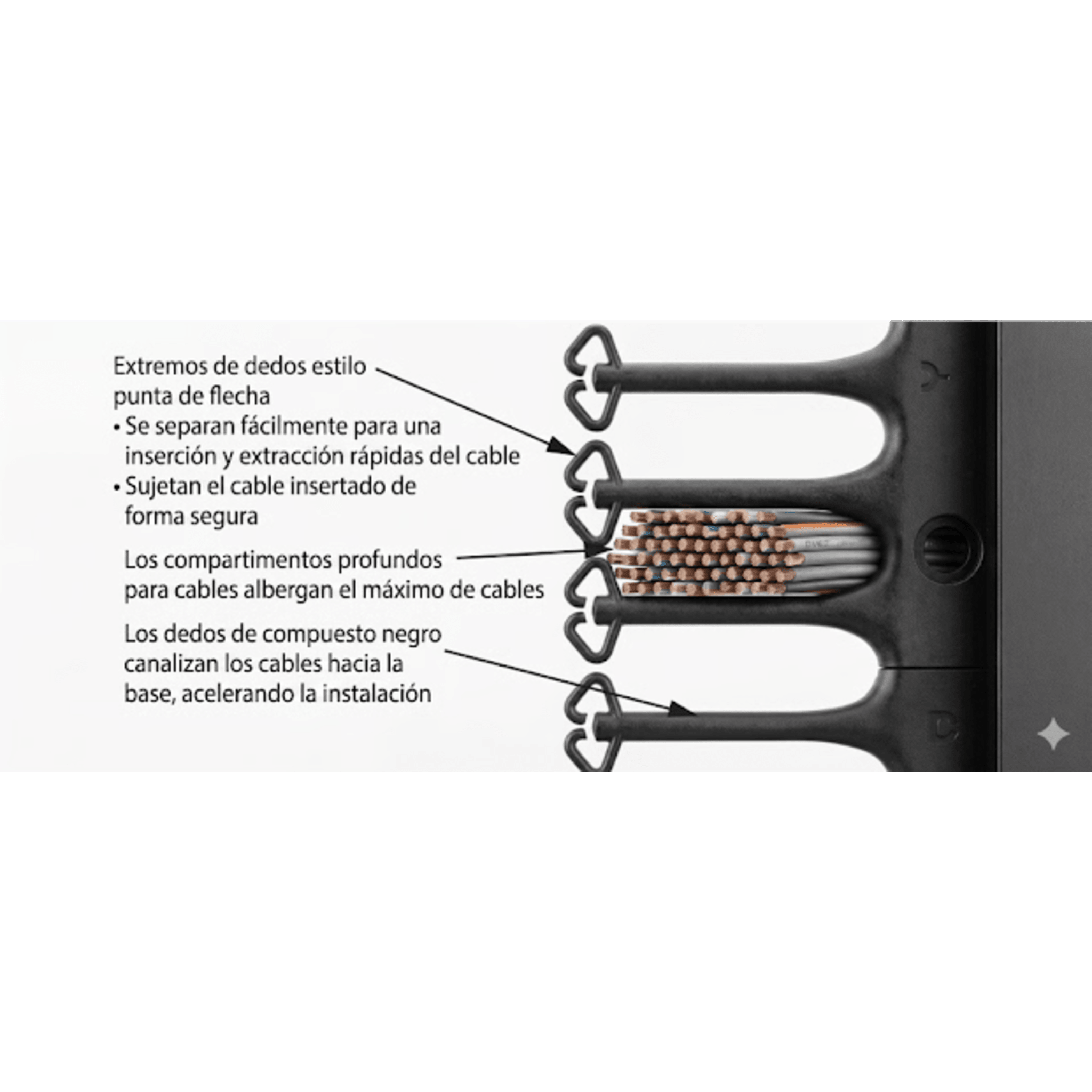 Organizador Vertical CableTek, Doble (Frontal y Posterior), Para Rack Abierto de 45 Unidades, 6 in de Ancho, Color Negro