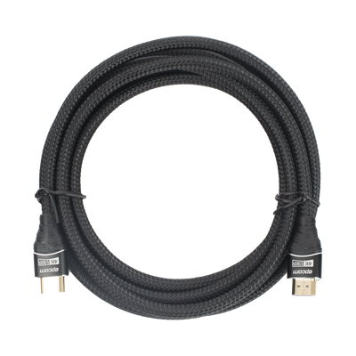 Cable HDMI de 3 Metros (9.84 Pies) | Alta Definición | Longitud | Versión 2.0 | Alta Velocidad 18Gbps | 4K@60Hz | Conectores Chapados en Oro | Tipo Redondo