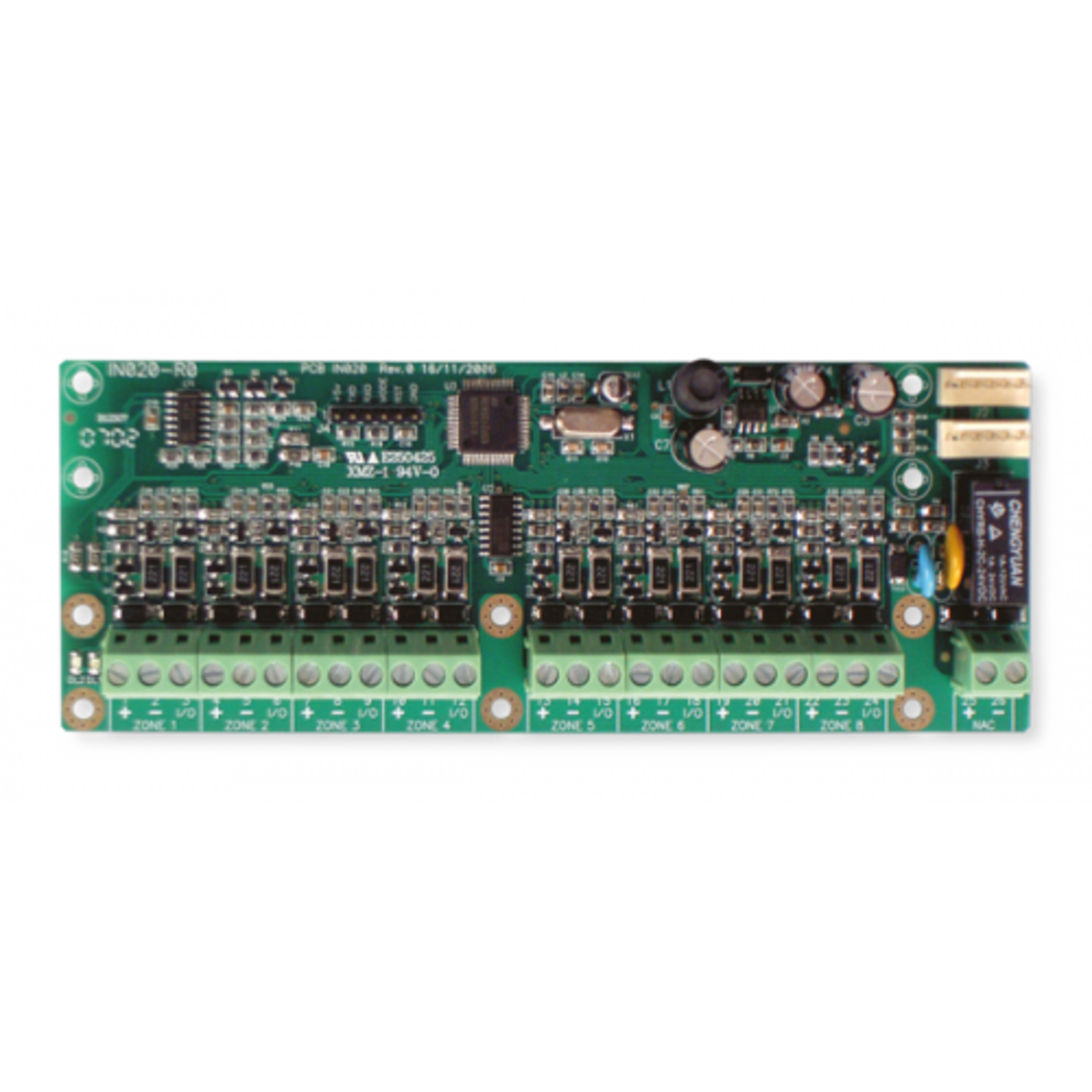 Tarjeta de Expansión de Zonas / 8 Zonas Convencionales / Autodireccionable / Salida Supervisada / Certificación EN 54 / Plug-and-Play — INIM ELECTRONICS · SKU SMARTLINE/8Z