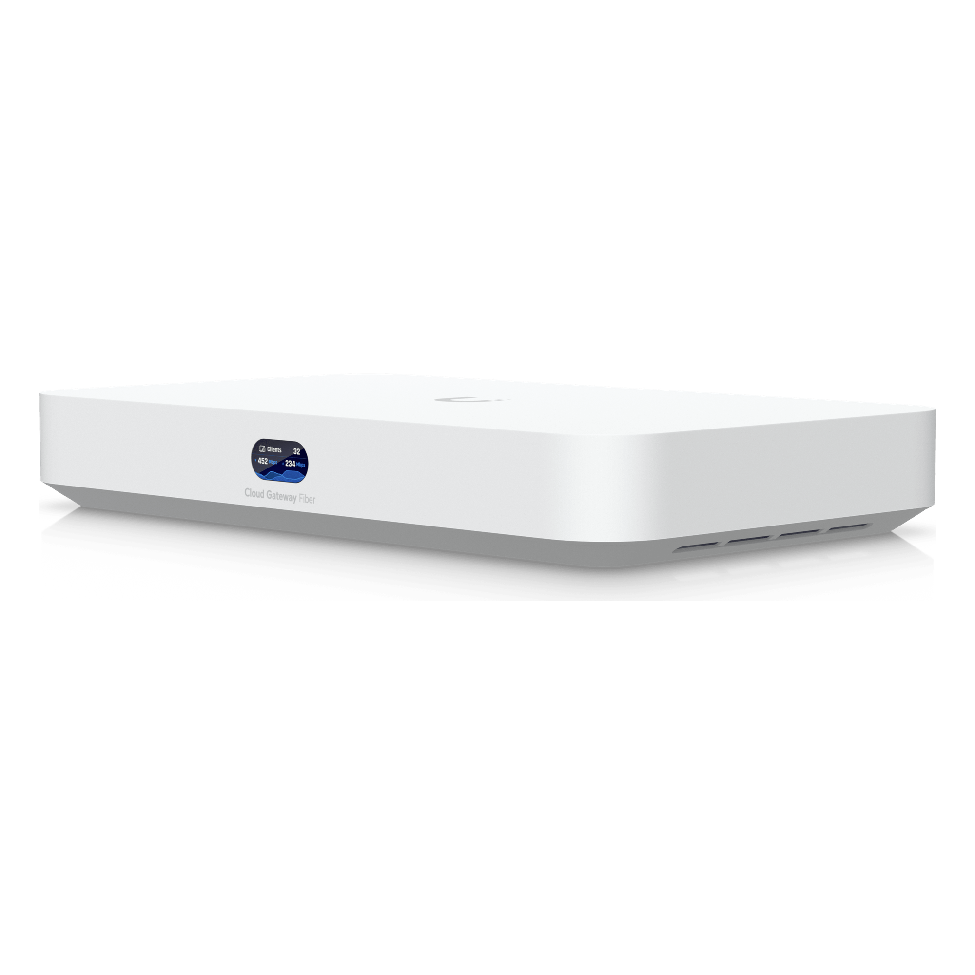 Cloud Gateway / 10G / 4x 2.5GbE / 1x 10G SFP+ / 50 Dispositivos / 500 Clientes / 3.28 ft x 3.28 ft — UBIQUITI · SKU UCG-FIBER