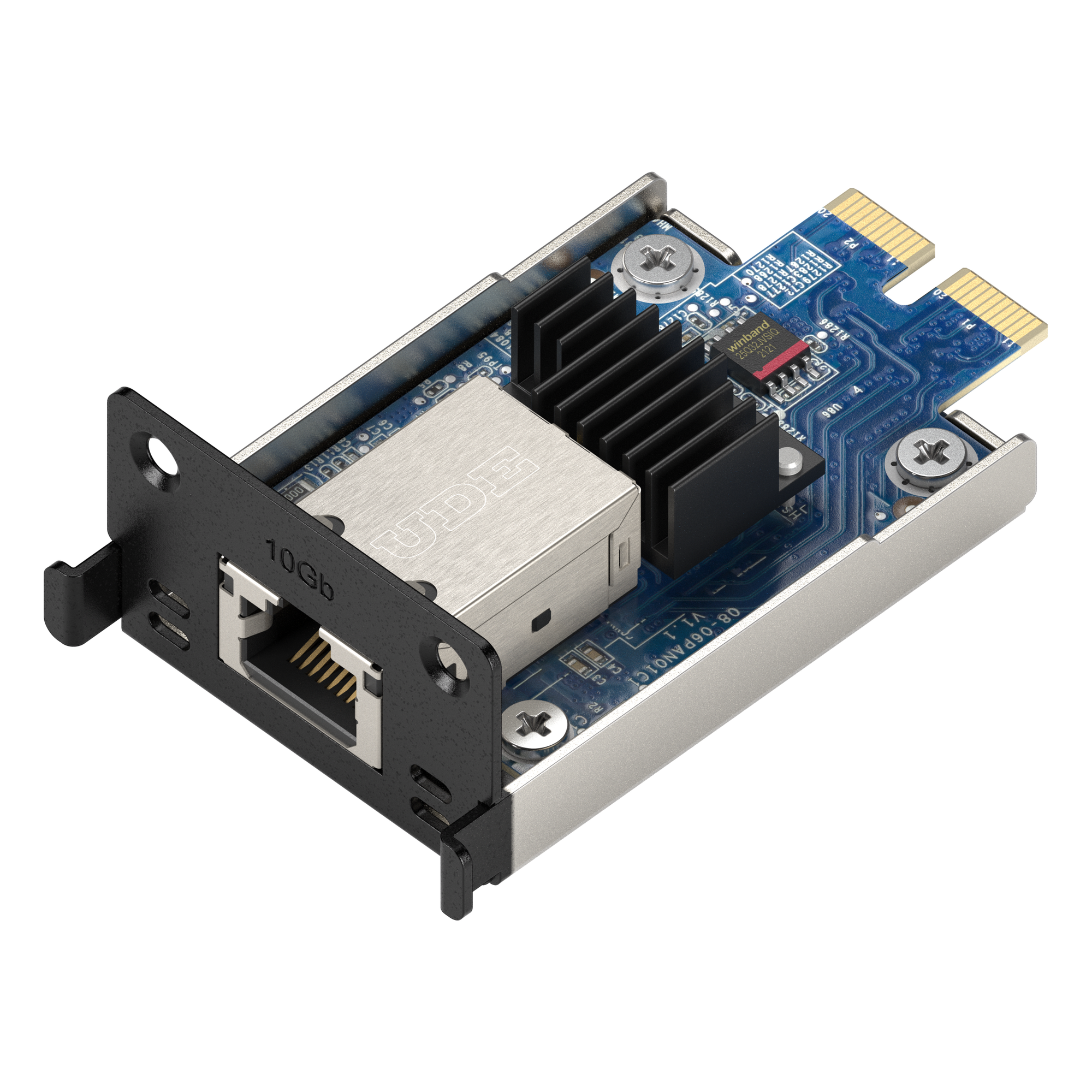 Adaptador de Ethernet E10G18-T1 | 10 Gbps / Compatible con PCIe 3.0 y 2.0 | Autonegociación de 4 u 8 Canales | Perfil Bajo y Altura Completa | Compatibilidad con Synology DSM 6.1.7 o Posterior. — SYNOLOGY · SKU E10G22-T1-MINI