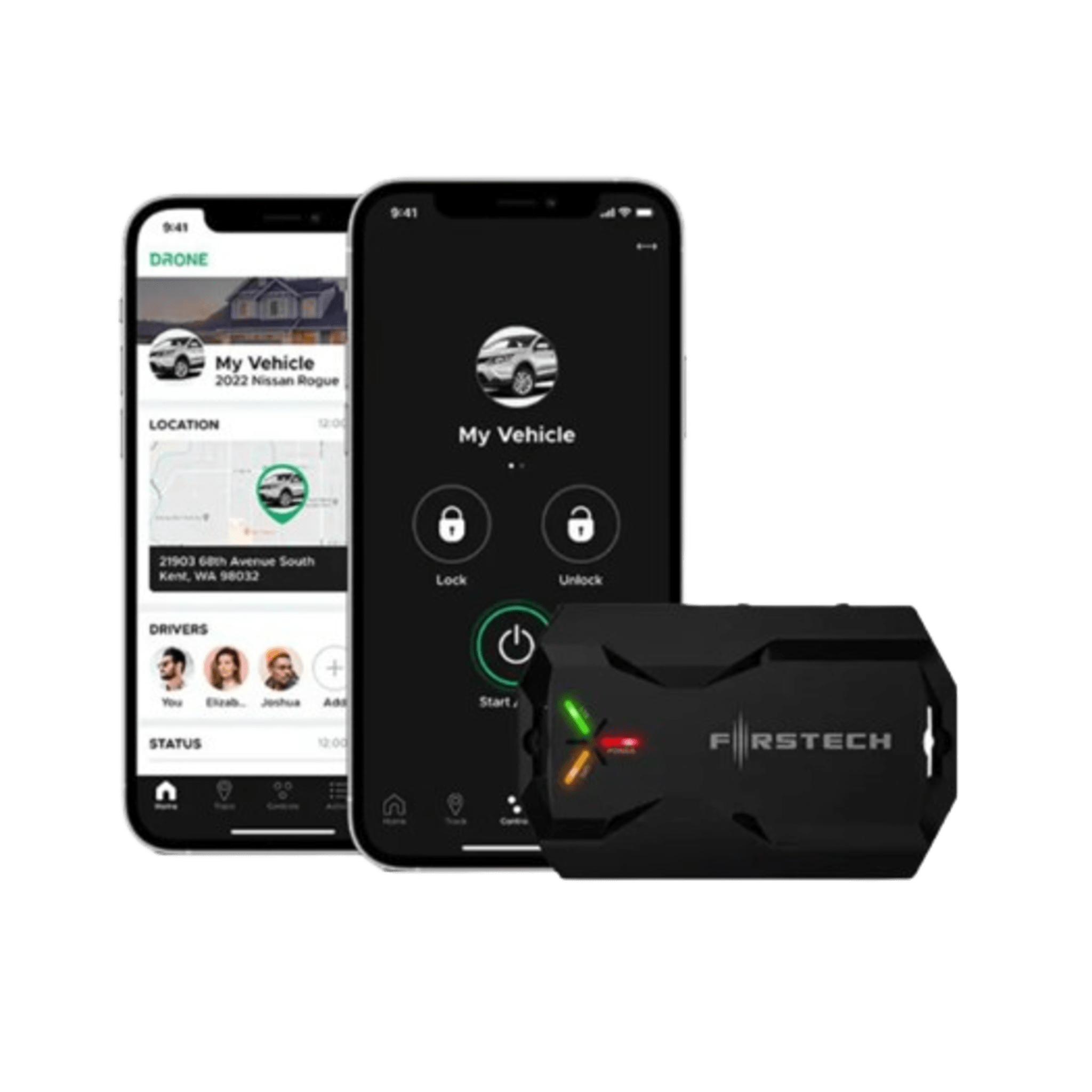 (MONITOREO en APP) Kit de Alarma Vehicular Profesional de 2 vías y control LCD con modulo CM2500 Incluye GPS X1-MAX LTE