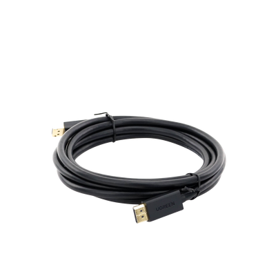 Cable DisplayPort 1.2 Macho a Macho | Longitud 3 Metros (9.84 Pies) | Versión DP1.2 | Soporta 4K@60Hz; 2K@144Hz | Soporta 3D | Color Profundo de 8 y 10 Bits | Blindaje Interno Múltiple | Cobre Estañado 28AWG | Botón de Liberación