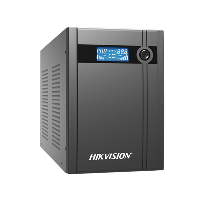 UPS de 3000 VA / 1800 W / Pantalla LCD / Protección Contra Sobrecarga y Descarga / Entrada y Salida 120 VCA / 6 Tomas NEMA 5-15R (Todos con Respaldo) — HIKVISION · SKU DS-UPS3000-X