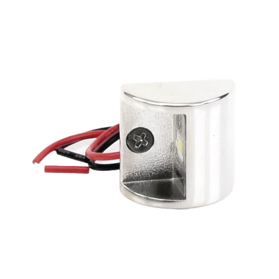 Luz led marina de cortesía serie Andros, emite luz de color blanco brillante de 45 lúmenes, para uso exterior e interior, fabricado bajo norma de protección IP67.