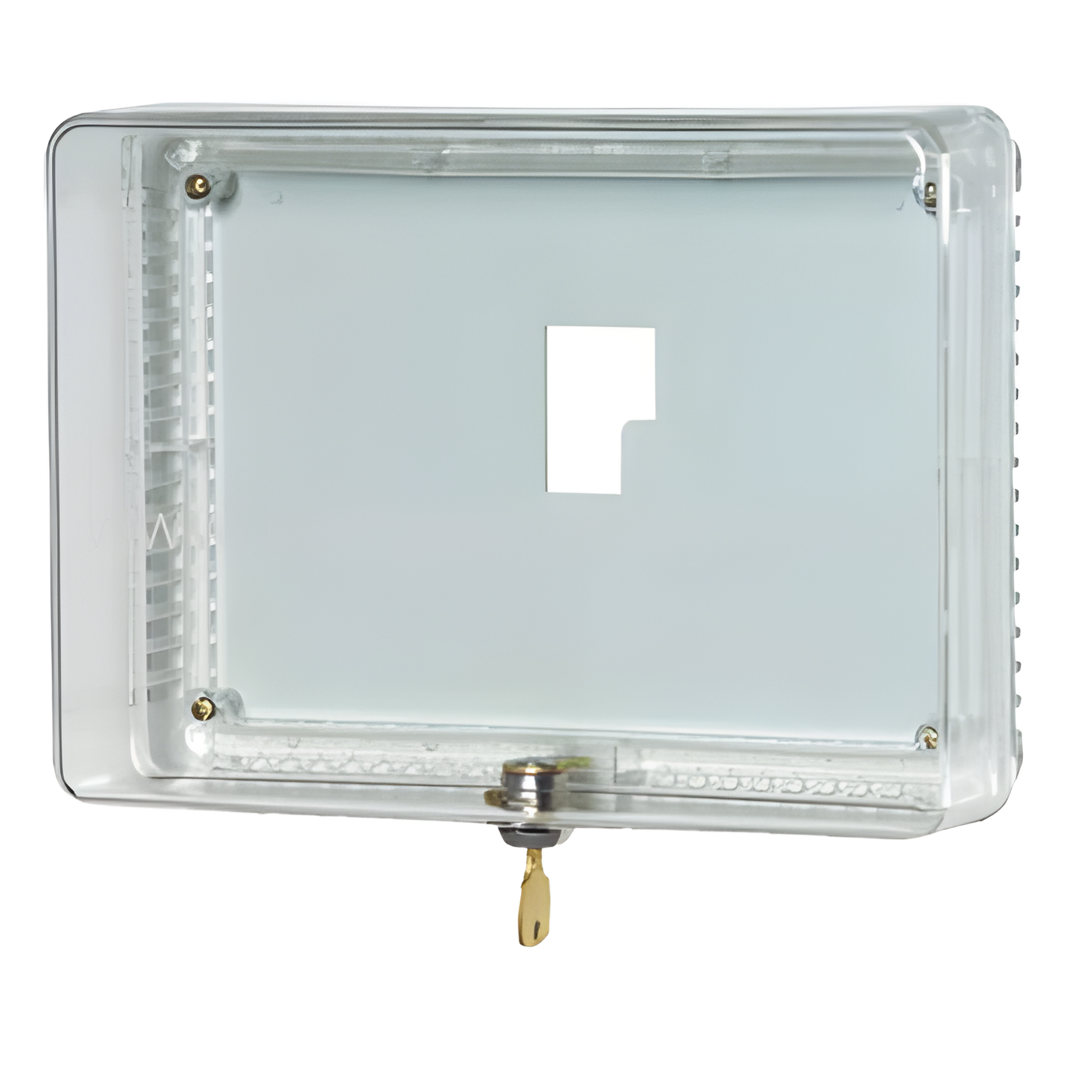 Guarda Antimanipulación para Termostato / Policarbonato Transparente / Montaje Vertical u Horizontal / Cerradura con Llave / Tamaño Grande — HONEYWELL HOME RESIDEO · SKU TG512A1009/U