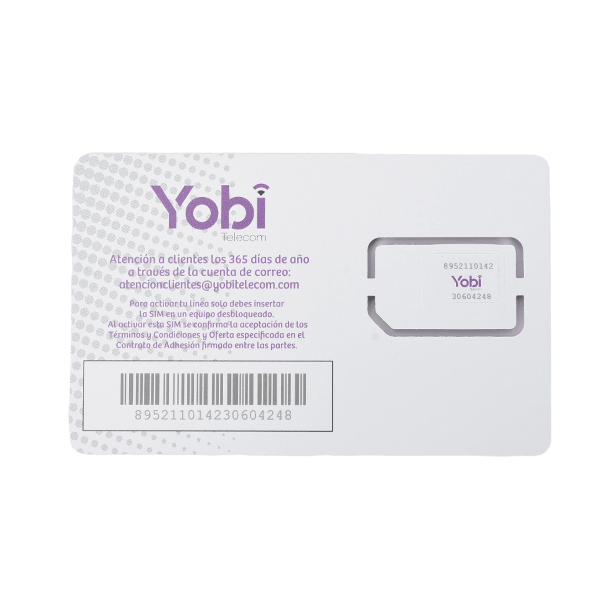 SIM Yobi para dispositivos móviles 3G/4G con recarga de 5GB cada mes durante 1 año de servicio (solo datos)