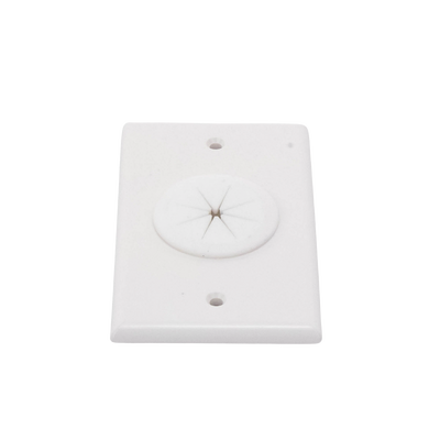 Placa de Pared, con Orificio y Grommet, Ideal para Pasar Cables