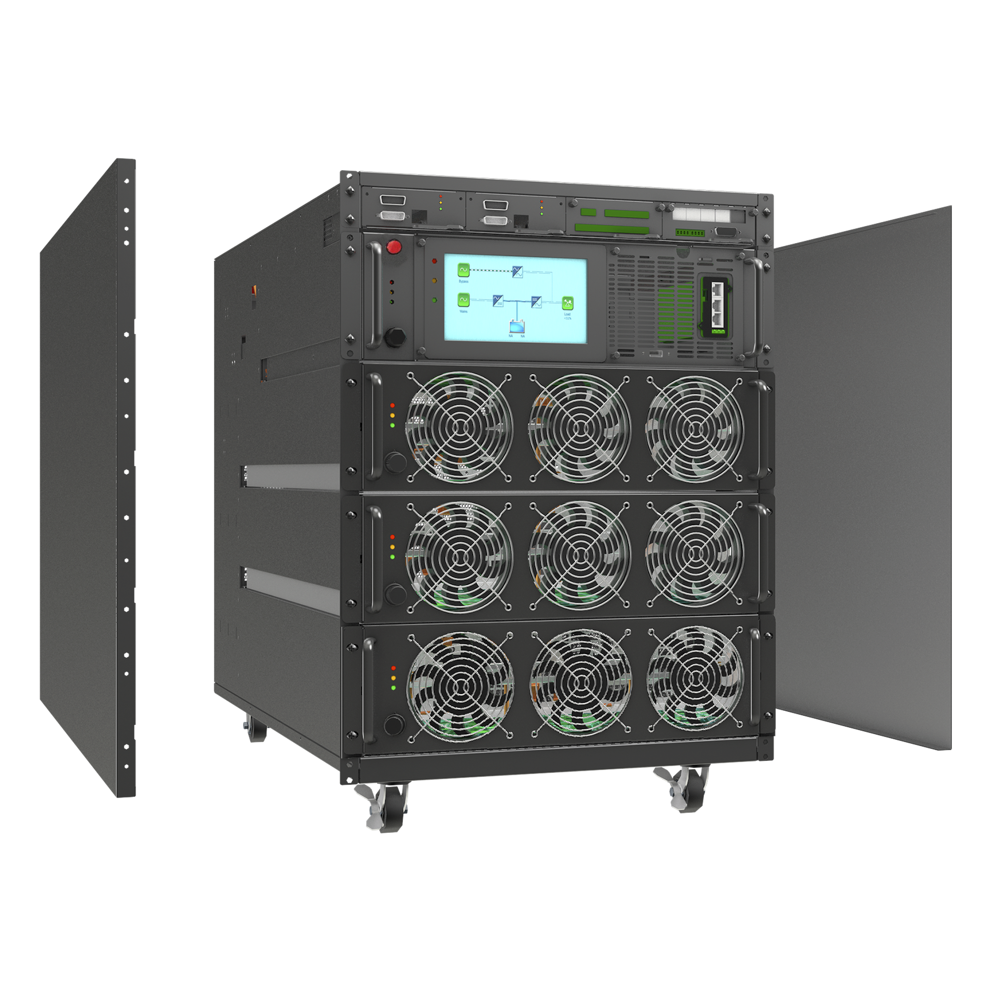 Subrack P/Módulos LP20KMOD (3 Módulos por Rack), Instalación dentro de Rack
